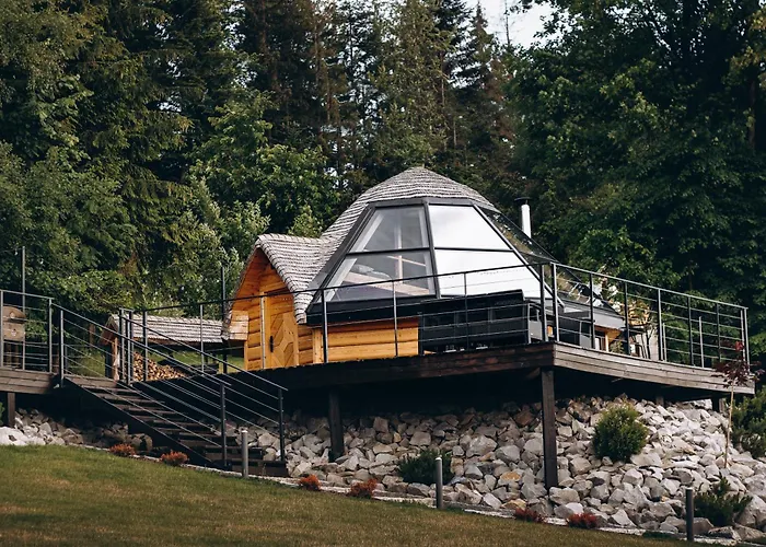 Osada Poli - Panoramiczny Nr 1 Z Prywatna Balia I Hydromasazem Ferienhaus Koniaków